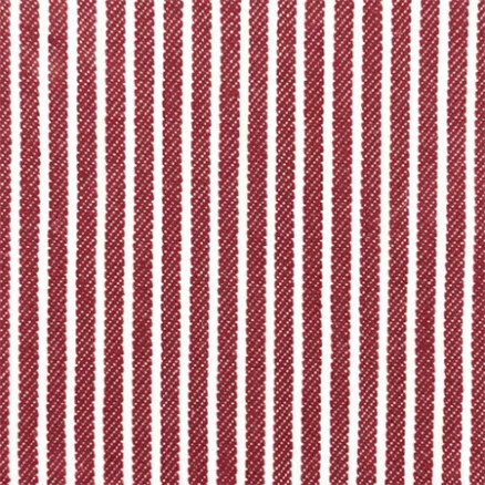 Denim Stof 145cm 015 Rød Striber - 50cm